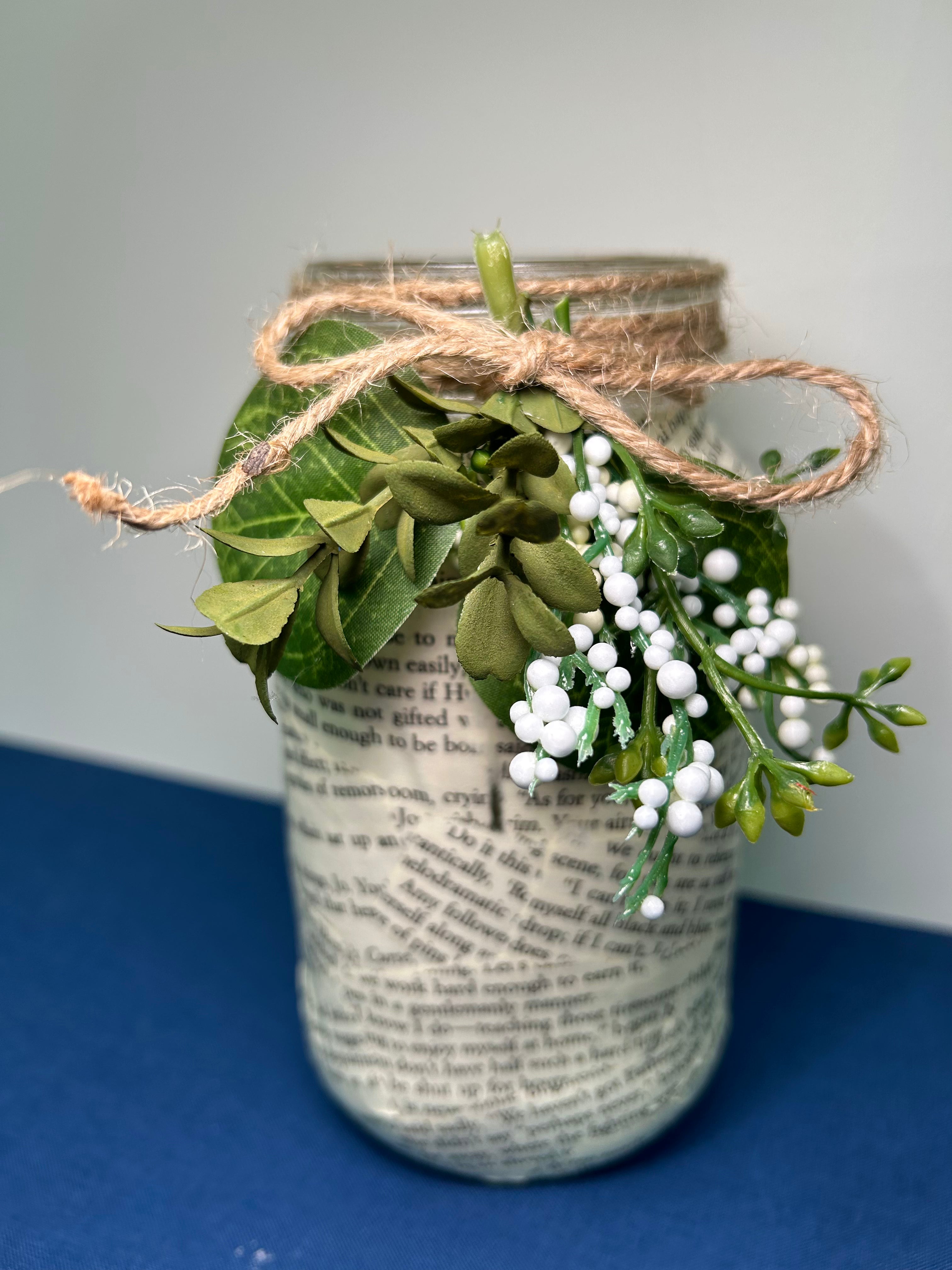Upcycled Artisan Mason Jar Votive